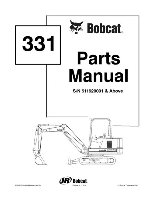 bobcat 331 parts diagram